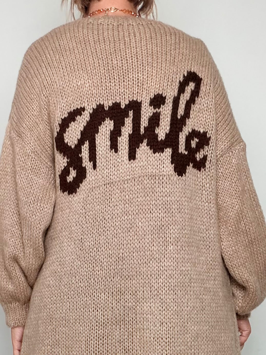 FEMALE - Cardigan Smile CAMMELLO