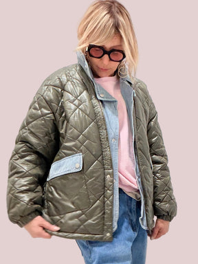 Trapuntino dettagli jeans
