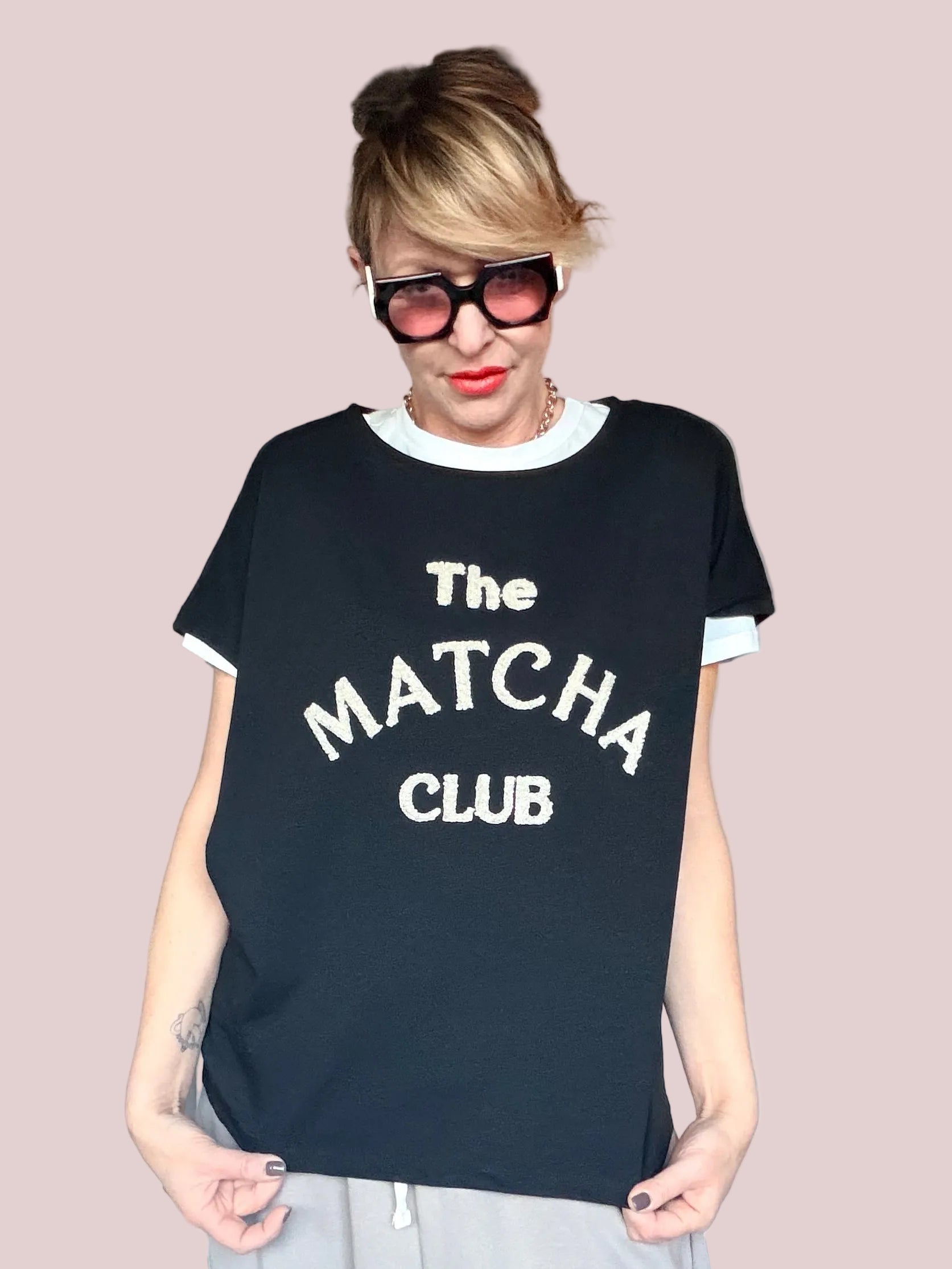 Felpa in modal con scritta