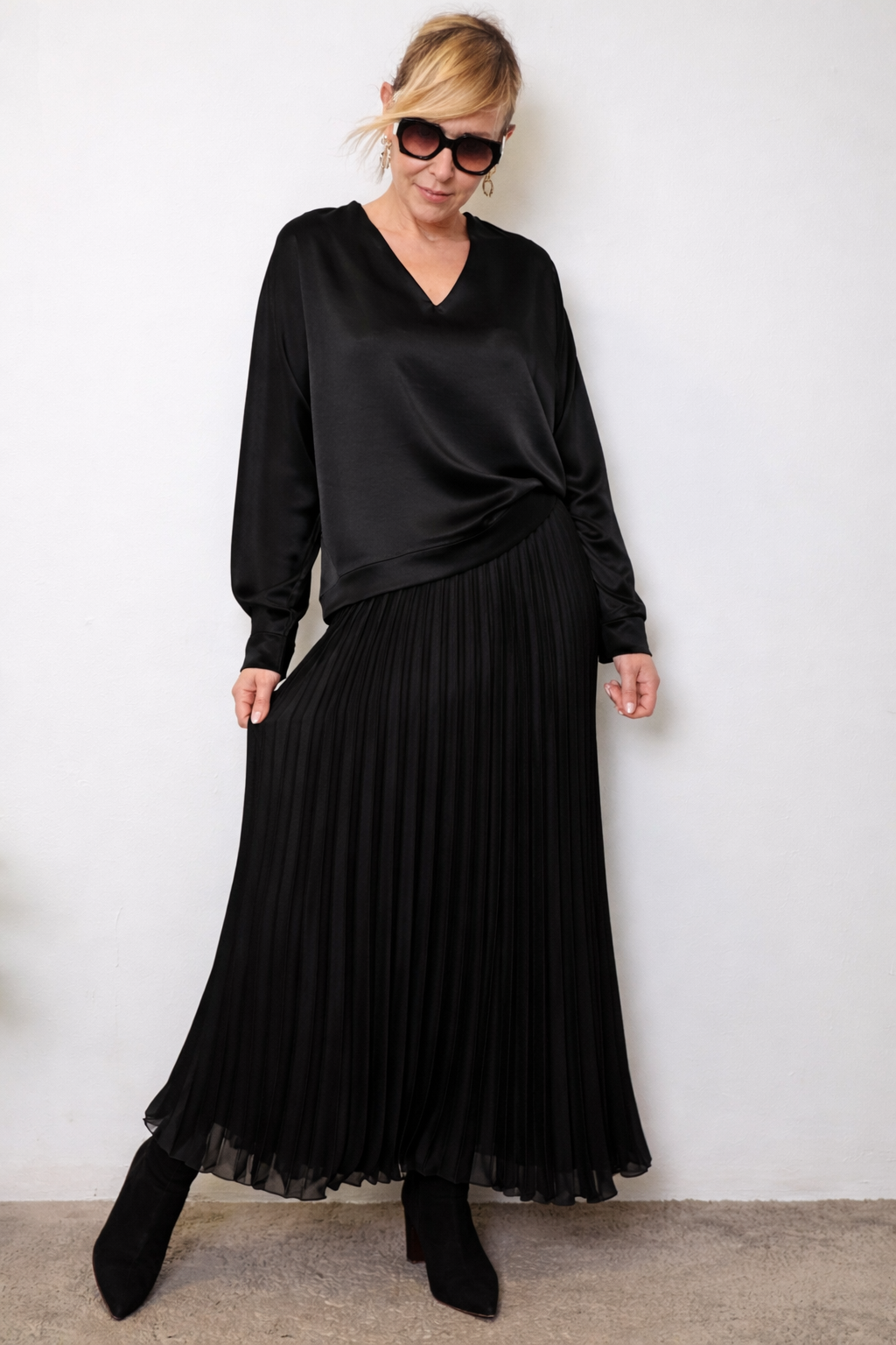 Gonna Plissé Satin Dream