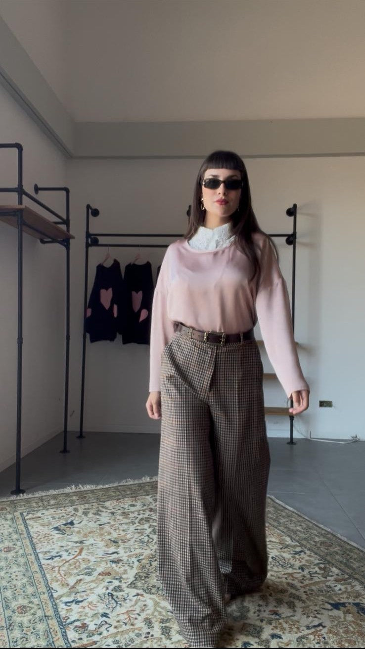 HAVE ONE - Pantalone quadretti