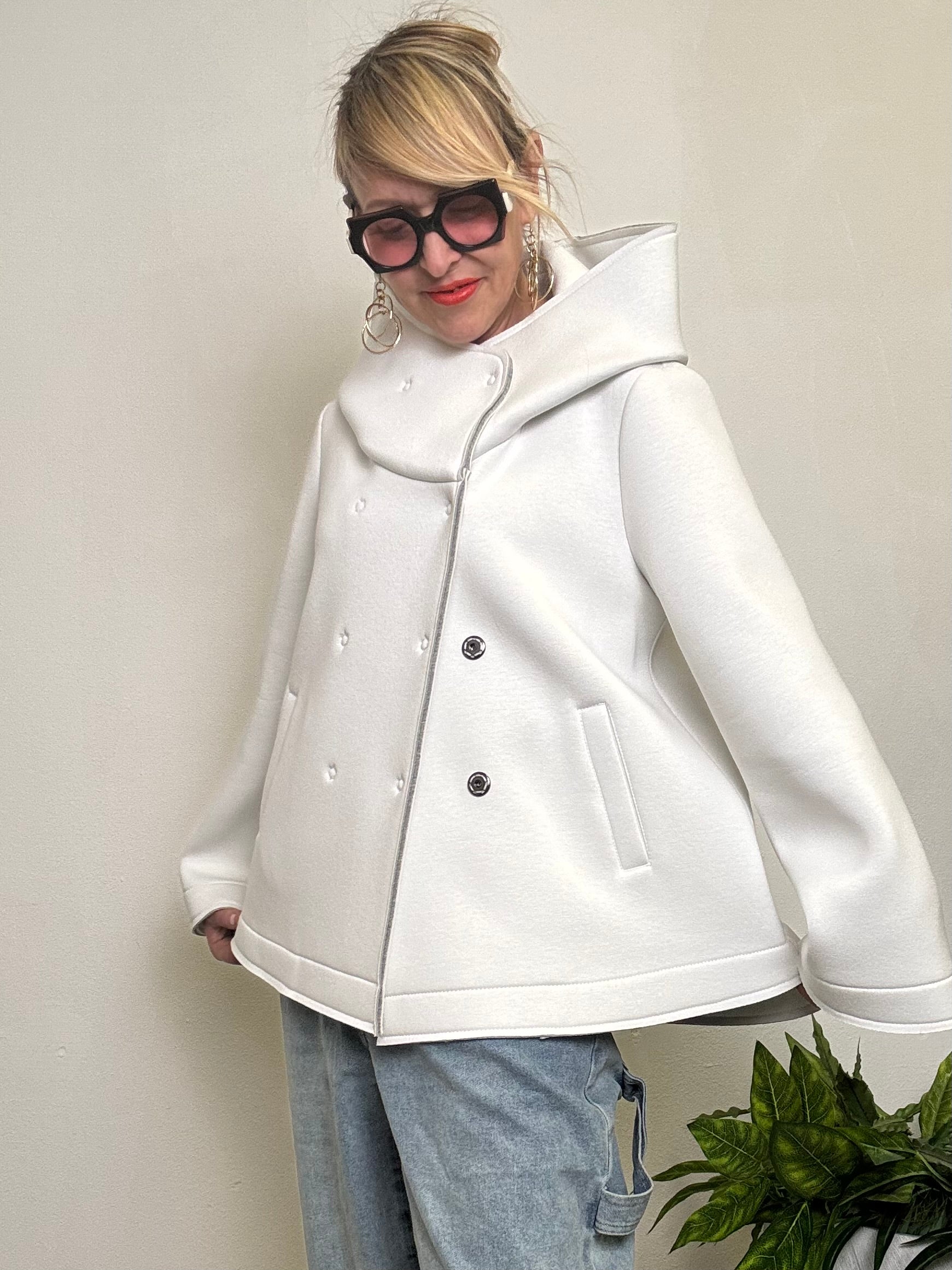 Giacca over in neoprene