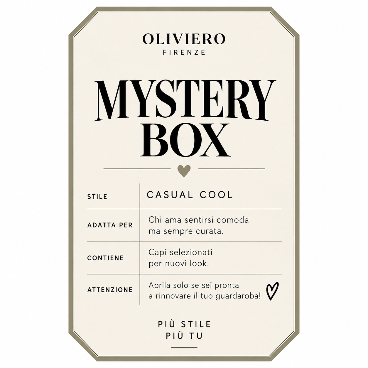 Mystery Box Oliviero Firenze Casual Cool