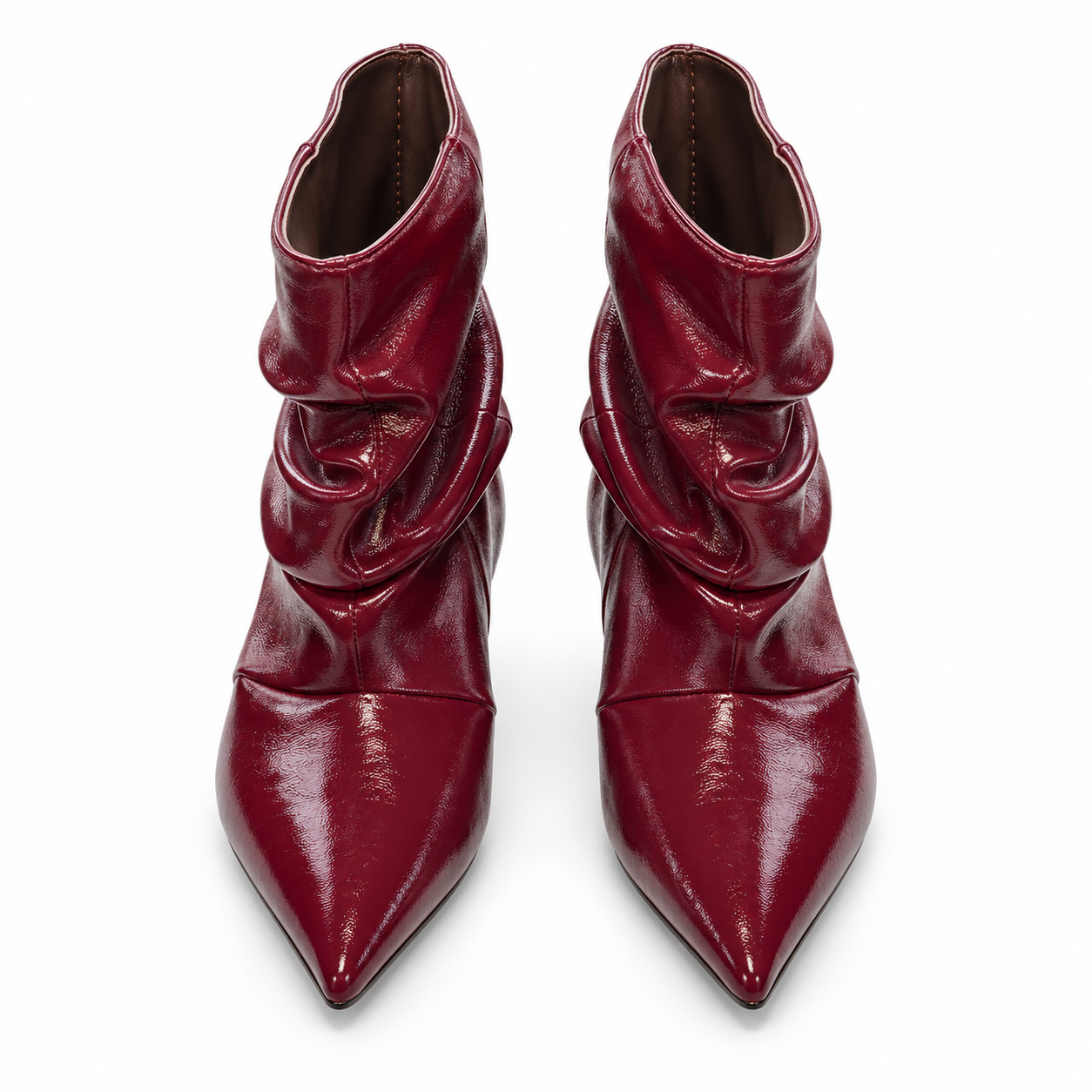 Tronchetto Ecopelle Slouchy con Kitten Heel