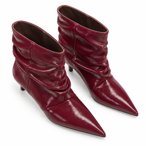 Tronchetto Ecopelle Slouchy con Kitten Heel