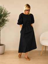 Abito Cotone Maniche Palloncino