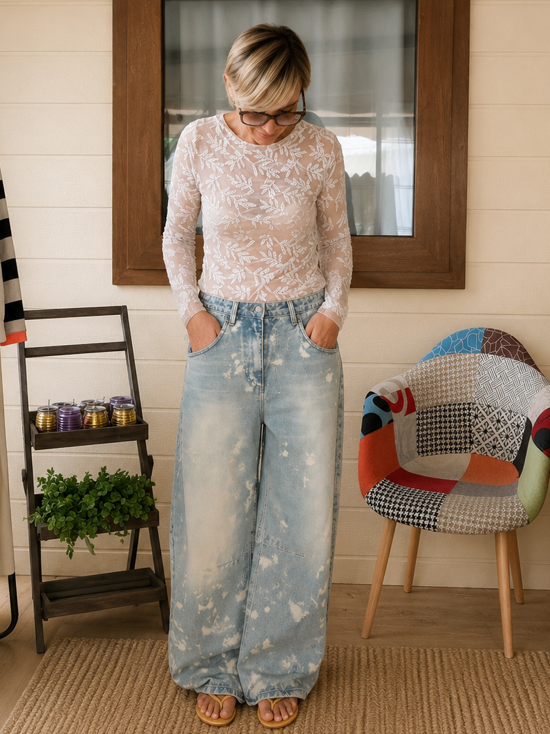 Jeans Wide Paint Mood