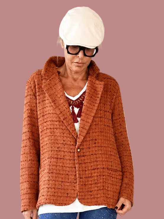 Giacca blazer in bouclé