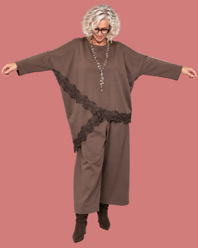 Maglia Bengalina con Inserto in Pizzo Female