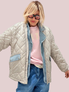 Trapuntino dettagli jeans