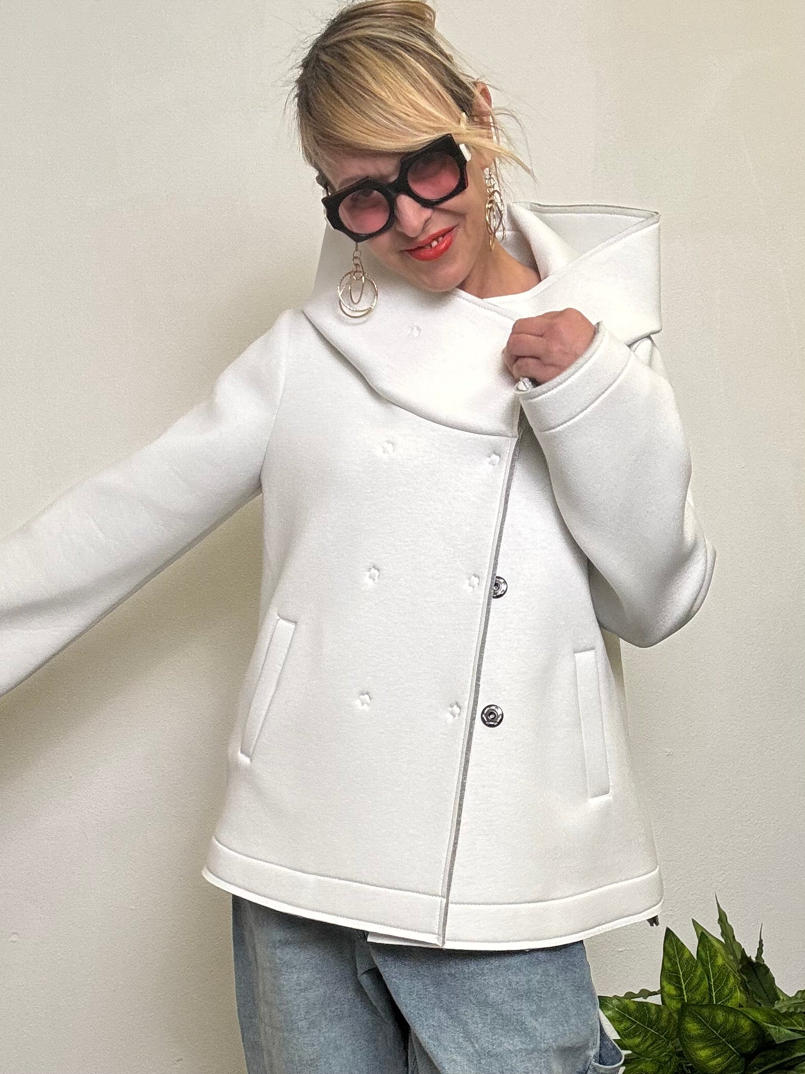 Giacca over in neoprene