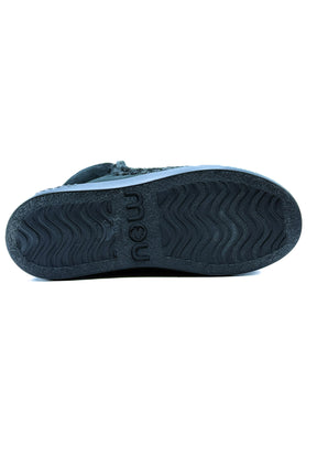 MOU 411001 ESKIMO SNEAK BOLD GLIT LOGO/BLACK BLACK