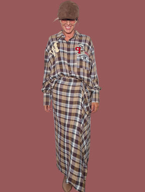 Gonna Portafoglio Tartan Patch
