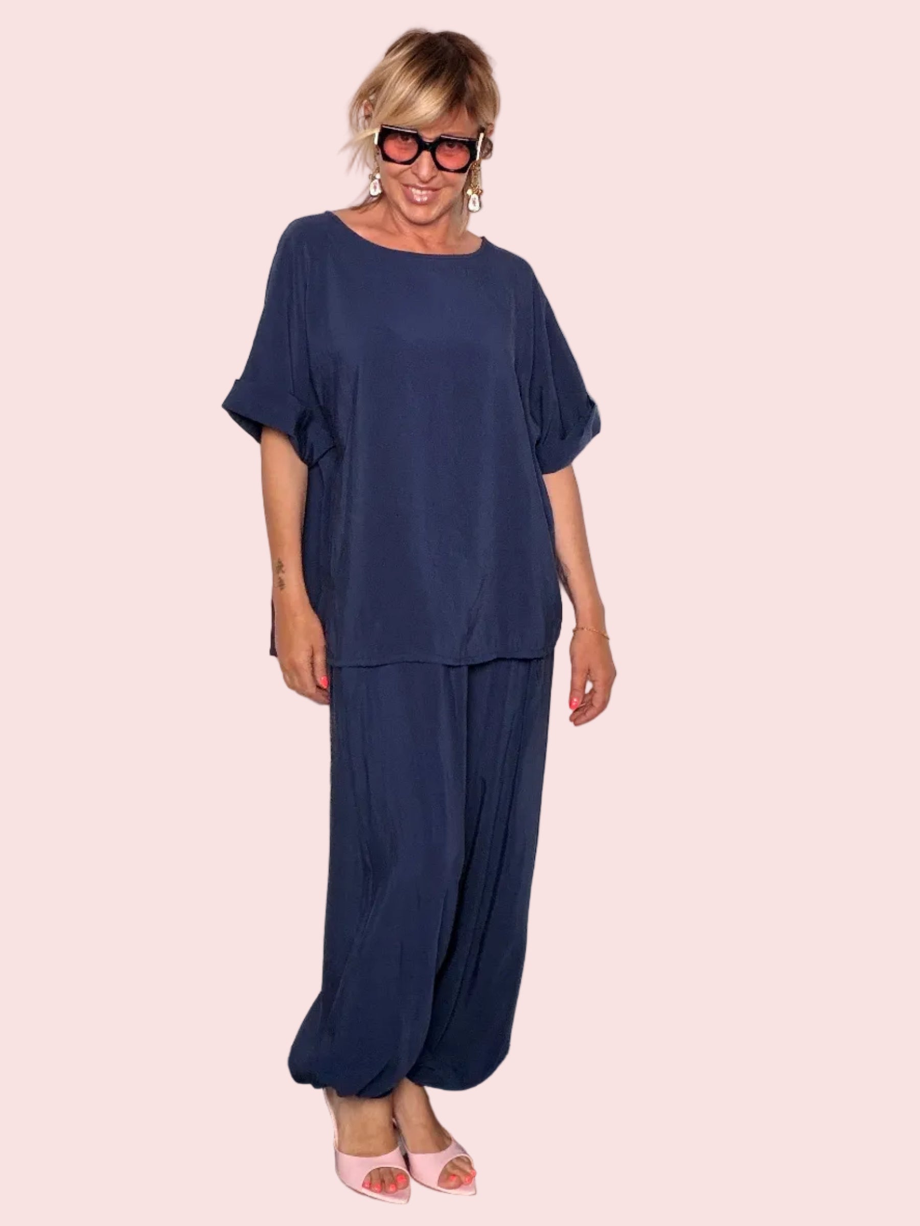 Pantalone Harem Fluido