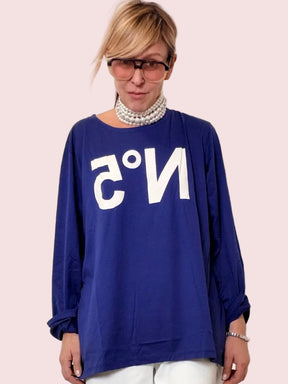 T-shirt in modal Over – Ironia in formato maxi