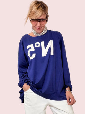 T-shirt in modal Over – Ironia in formato maxi