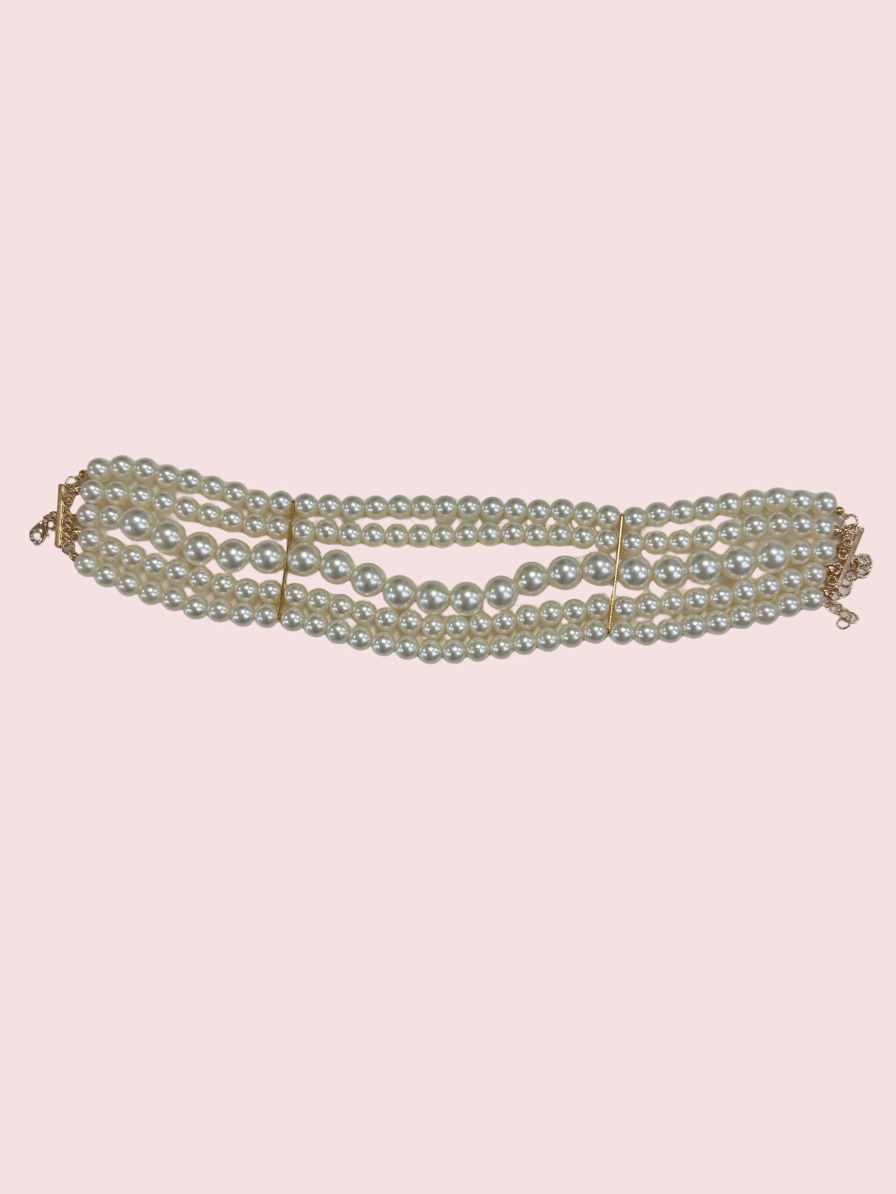Collare di perle multilayer