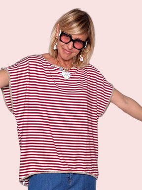 Maglia a Righe con Bordino Lurex