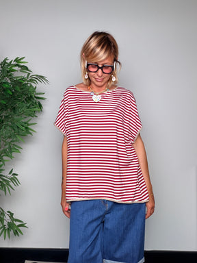 Maglia a Righe con Bordino Lurex