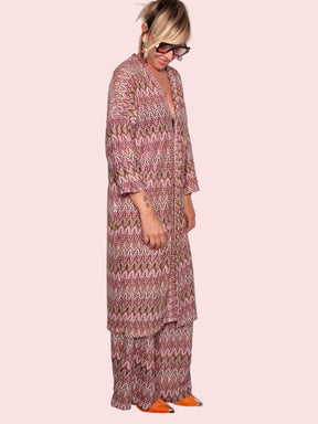 Kimono Etnico a Chevron