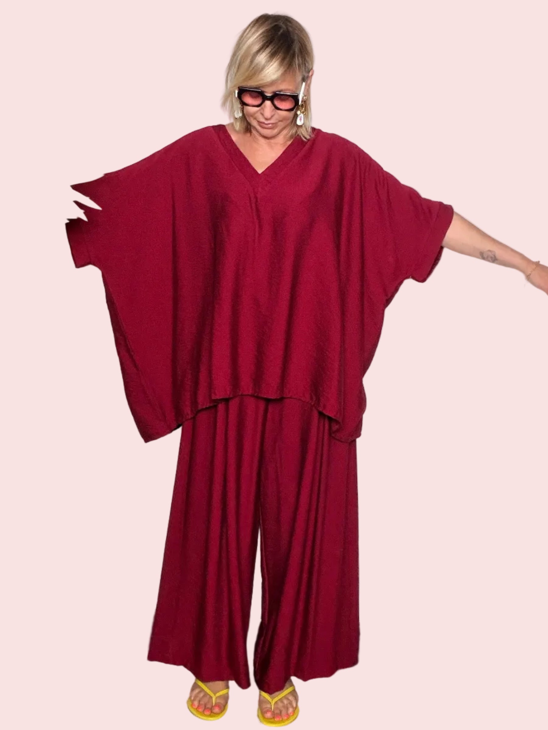 Coordinato Kaftan e Pantalone Palazzo