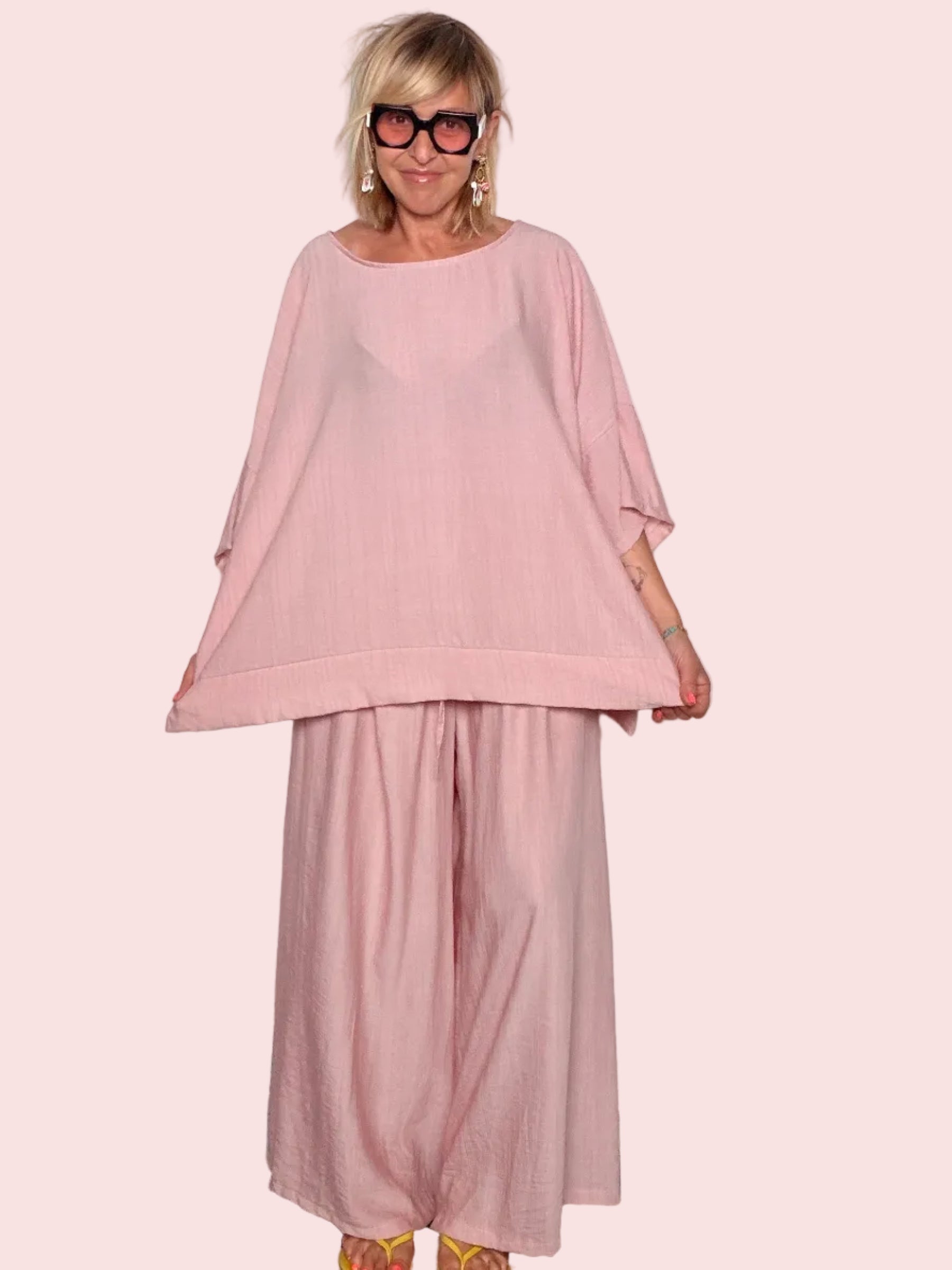 Coordinato Top + Pantalone Palazzo
