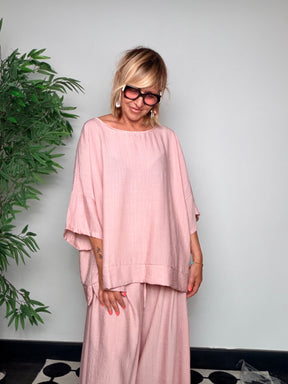 Coordinato Top + Pantalone Palazzo