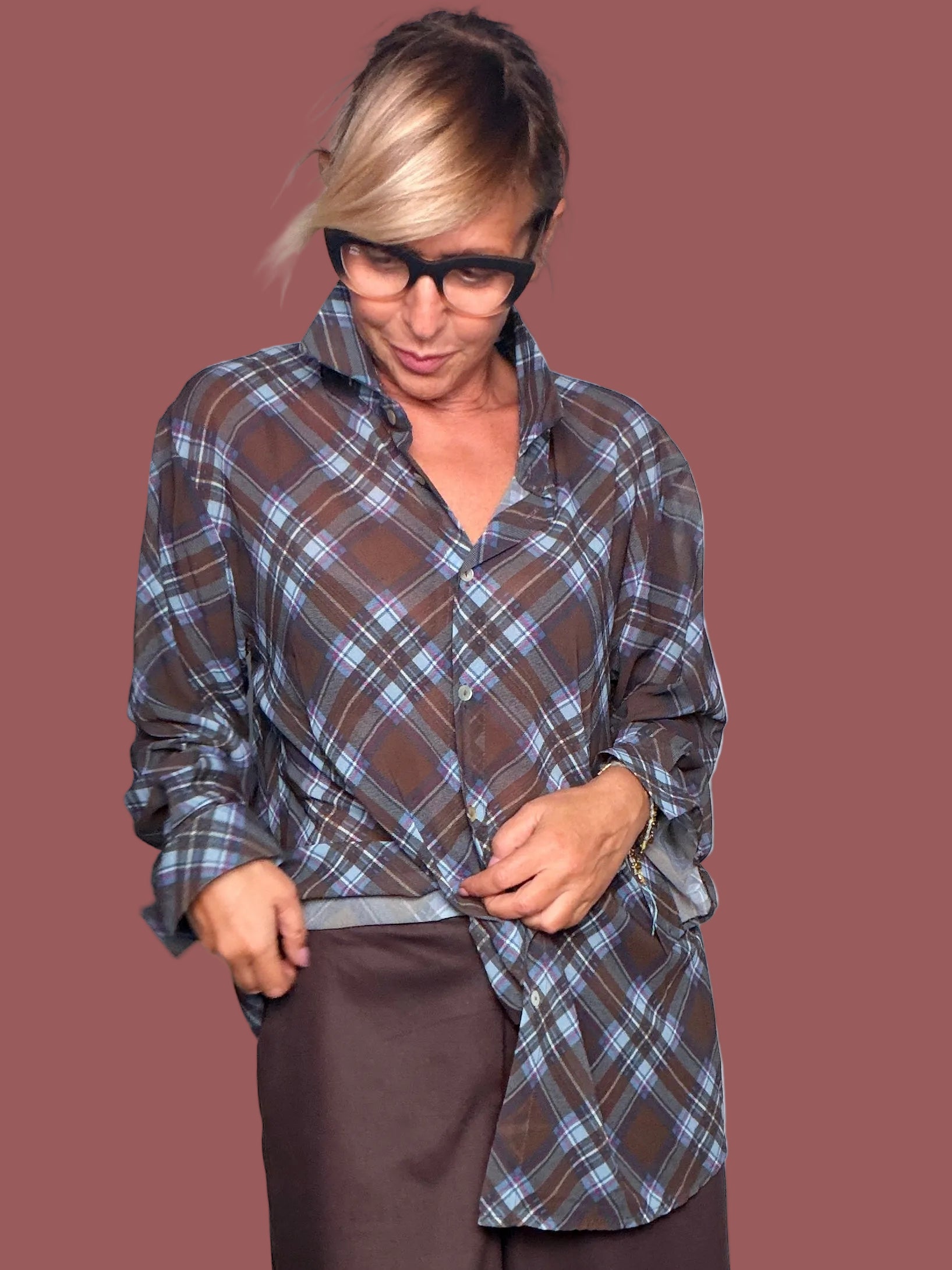 Camicia Donna Fantasia Scozzese Susy Star