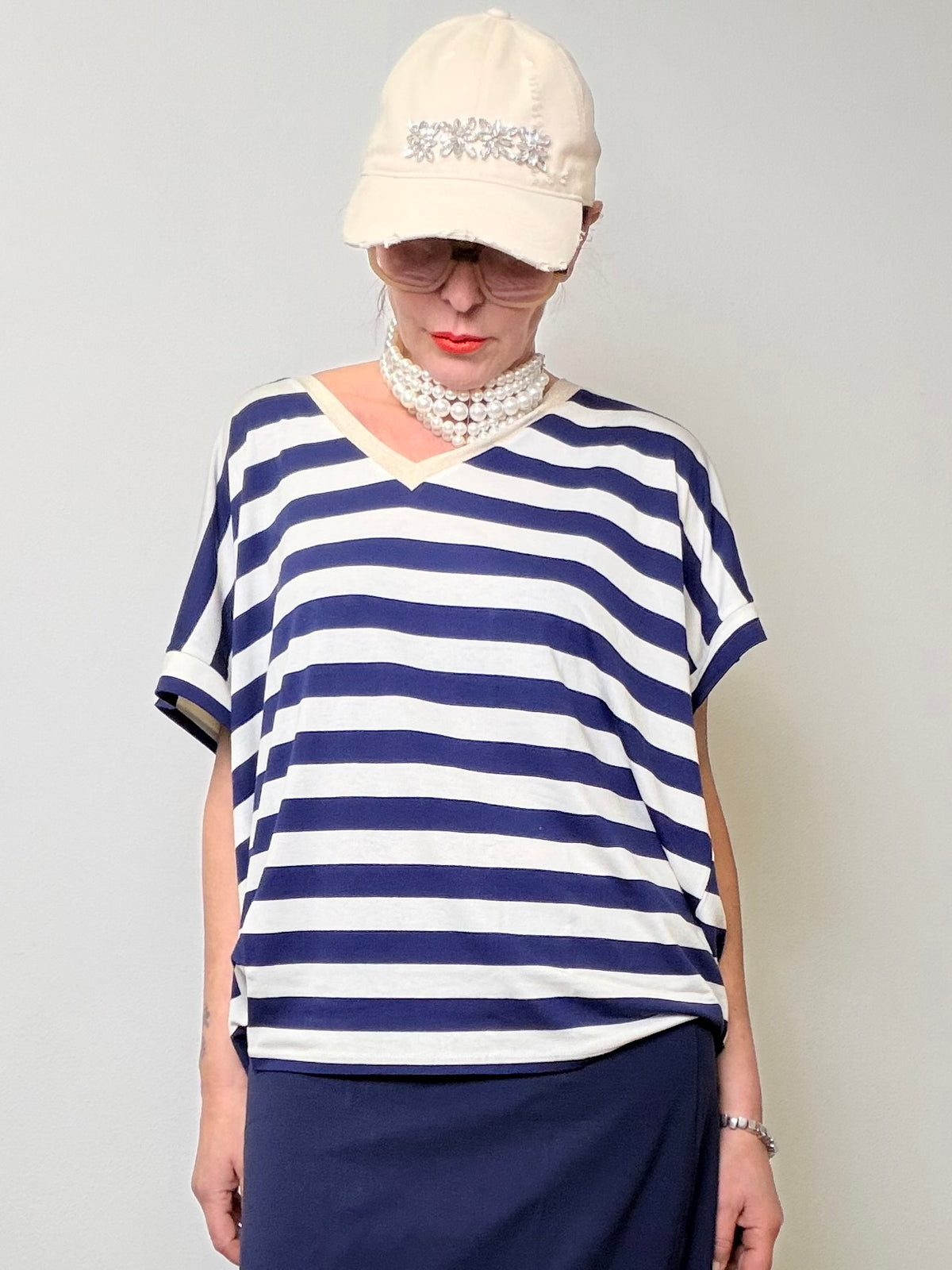 T-Shirt Over Righe – Casual Chic Senza Pensieri