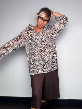 Camicia Donna Fantasia Zebra Susy Star