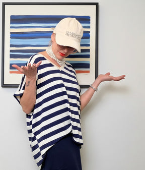 T-Shirt Over Righe – Casual Chic Senza Pensieri