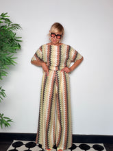 Pantalone Palazzo Chevron Zigzag con Lurex