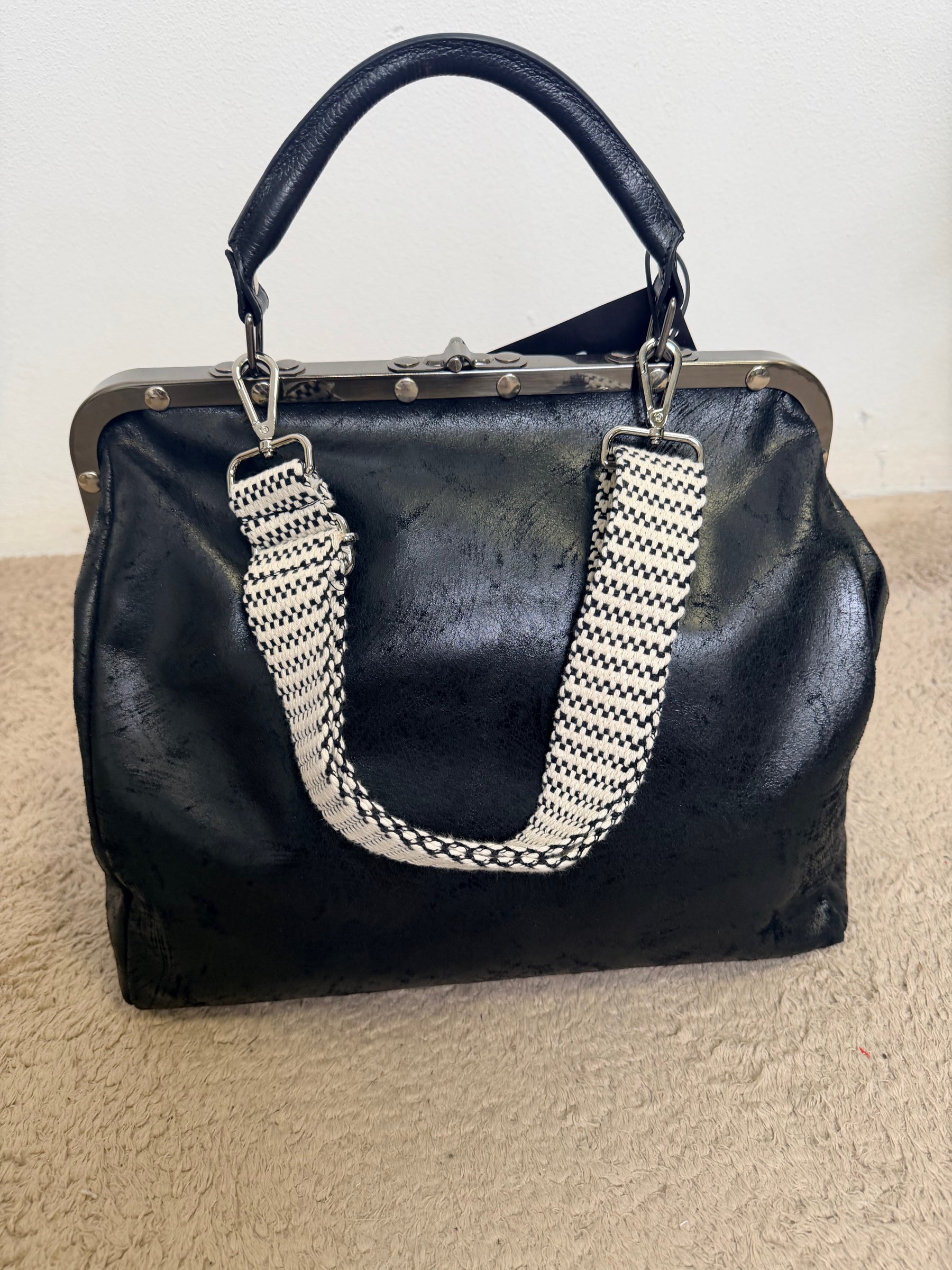Borsa Doctor Bag con Scritta LOVE