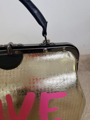 Borsa Doctor Bag con Scritta LOVE