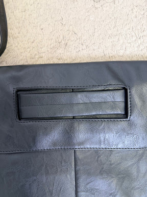 Borsa Mila - Tracolla Nera in ecopellle Effetto Vintage