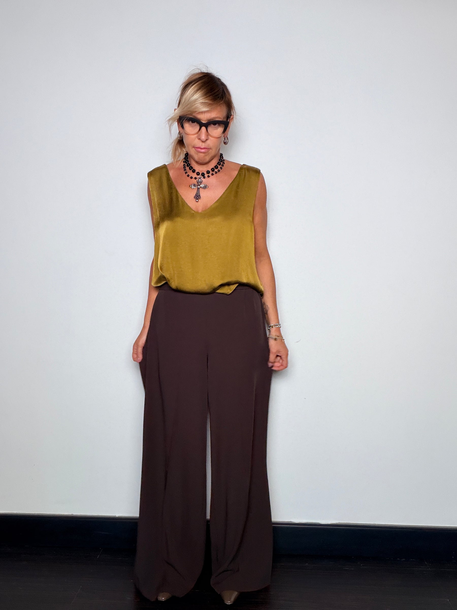 Pantalone palazzo fluido Deja Vu