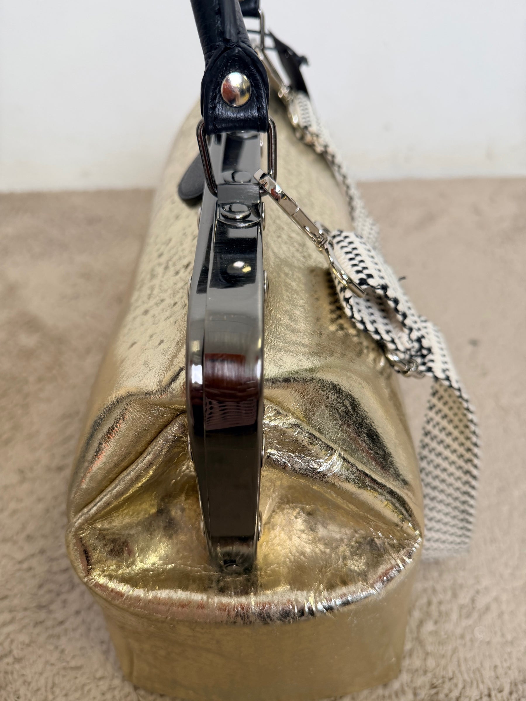 Borsa a Mano Vintage - Media Gold