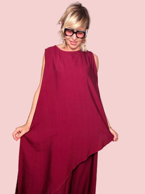 Completo Viscosa Tunica e Pantalone Palazzo