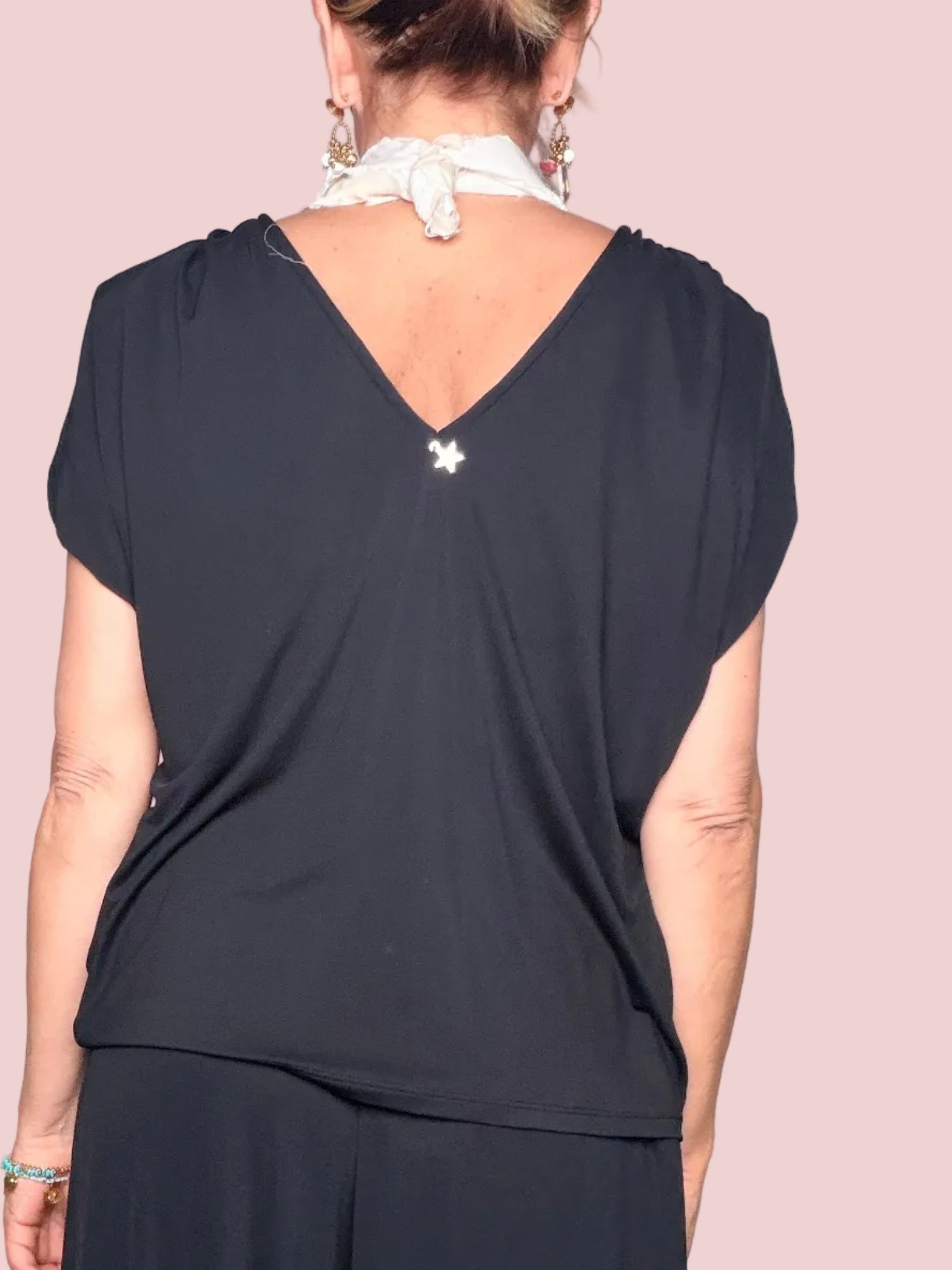 Maglia drappeggiata jersey