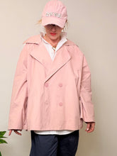 Giacca Trench Corta Rosa Cipria