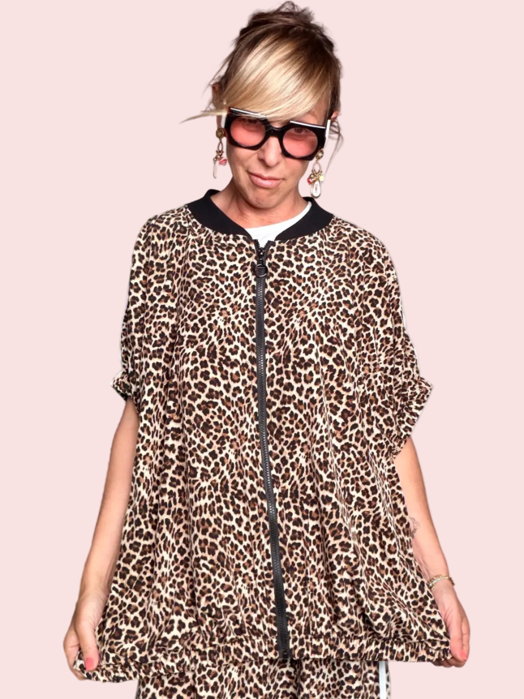 Completo Leopardato Viscosa — Giacca e Pantalone PREORDINE