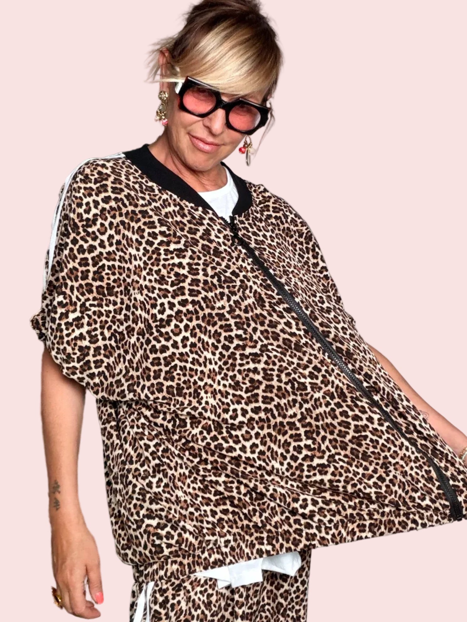 Completo Leopardato Viscosa — Giacca e Pantalone PREORDINE