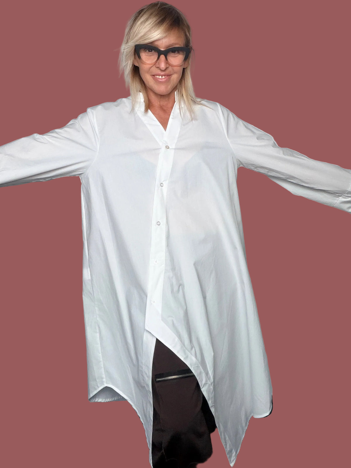 Camicia over asimmetrica