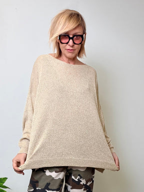 Maglione Oversize in Maglia Traforata
