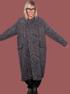Cappotto Spolverino Oversize Maculato Flo&Poi