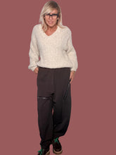 Pantalone Baggy con Zip Decorative Testa di Moro Flo&Poi