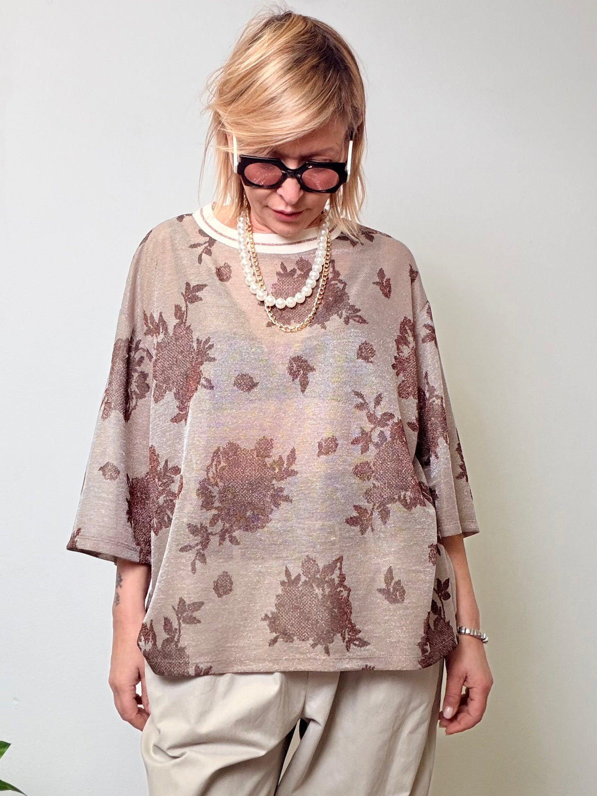 Maglia trasparente over