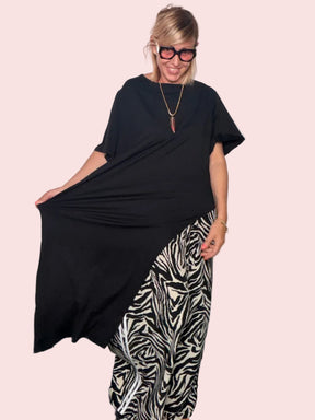 Maxi T-Shirt Asimmetrica— Oversize Lunga