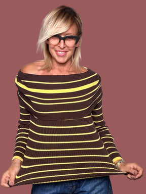 Maglia Female in viscosa, poliestere e nylon