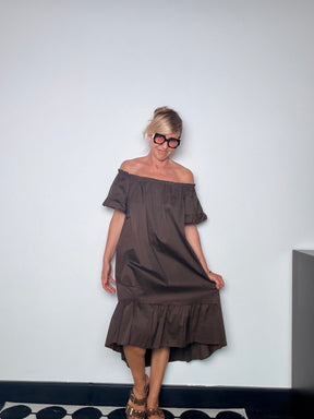 Vestito Off-Shoulder a Balze – Female
